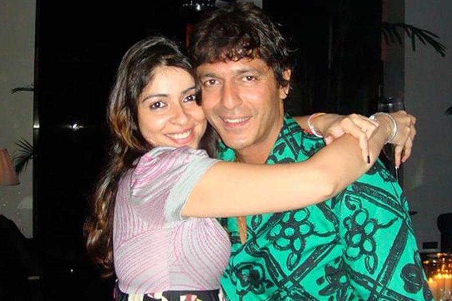 Seema Sajdeh with Chunky Pandey