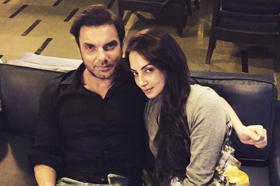 Seema Sajdeh and Sohail Khan together