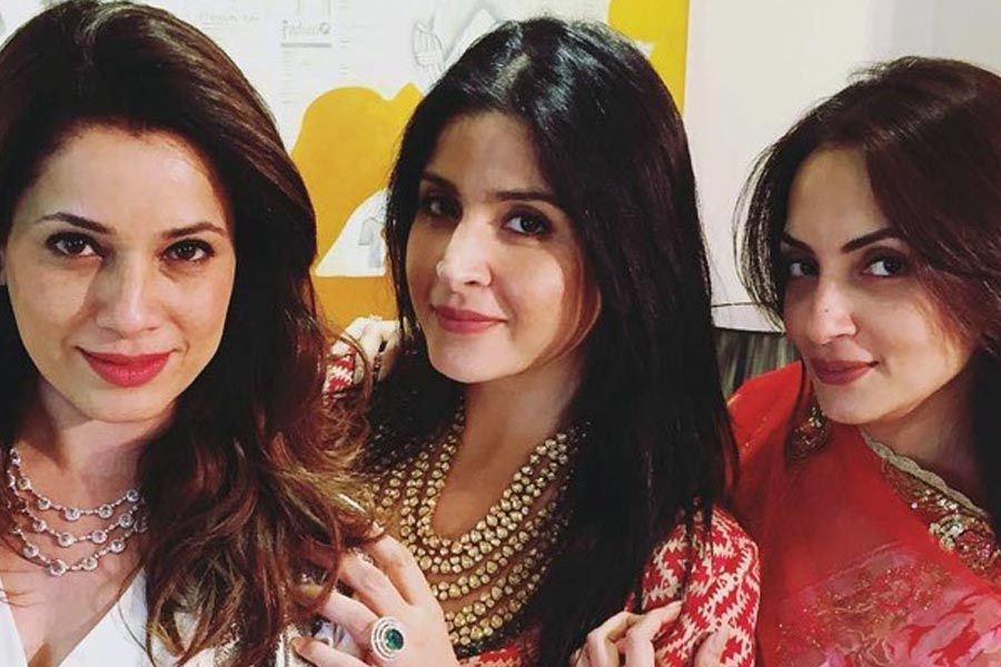 Seema Sajdeh with her friends