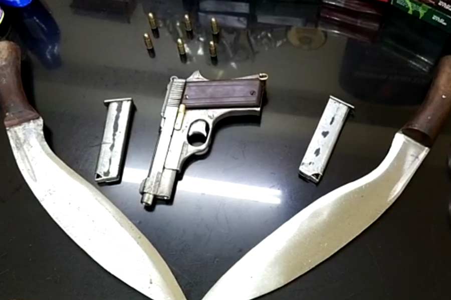 Arms recovered from South 24 Parganas and Nadia