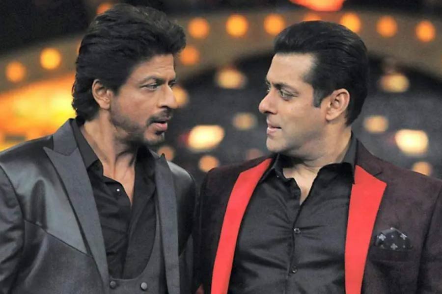 Photograph of Shah Rukh Khan and Salman Khan