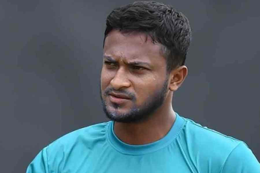 File picture of Bangladesh cricketer Shakib Al Hasan