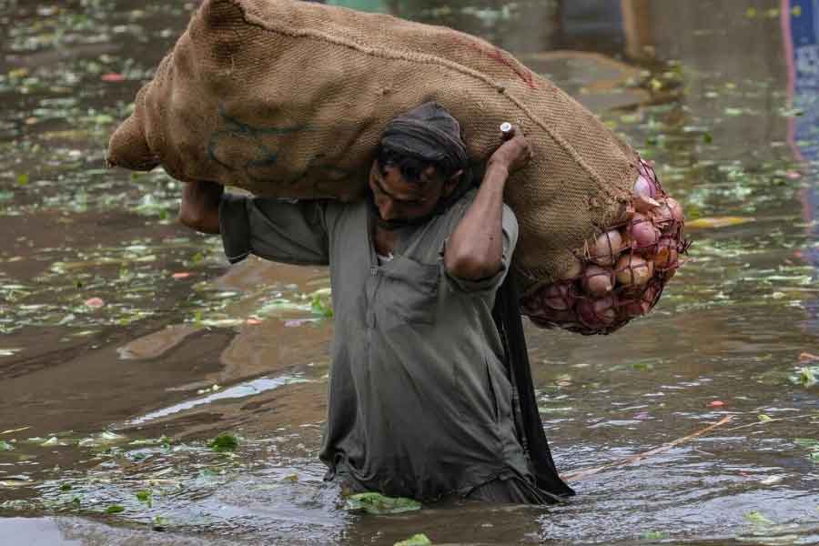 আর্থিক সঙ্কটে ধুঁকতে থাকা পাকিস্তানে নতুন সঙ্কট হিসাবে জুড়ে গিয়েছে তীব্র খাদ্যসঙ্কট। বন্যায় ফসলের বিপুল ক্ষতি হওয়ায় নিত্যপ্রয়োজনীয় জিনিসপত্রের দাম হু-হু করে বাড়তে শুরু করে। যা সামাল দিতে ব্যর্থ হয়েছে পাকিস্তান সরকার। আর এই ঘটনাই দেশ জুড়ে হাহাকারের পরিস্থিতির সৃষ্টি করেছে।