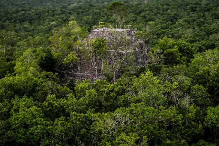 মায়া সভ্যতার এই প্রাচীন নগরের বিভিন্ন জায়গায় পিরামিডের ধ্বংসাবশেষ খুঁজে পেয়েছেন প্রত্নতত্ত্ববিদেরা। এমনকি, নগরের বেশ কিছু উঁচু জায়গা লক্ষ করেছেন তাঁরা। 