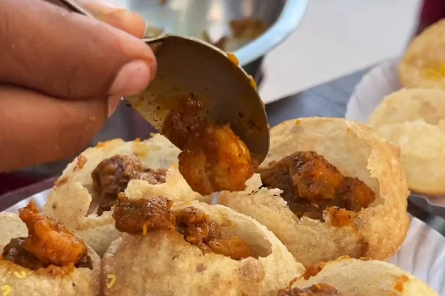 আমিষ ফুচকা।