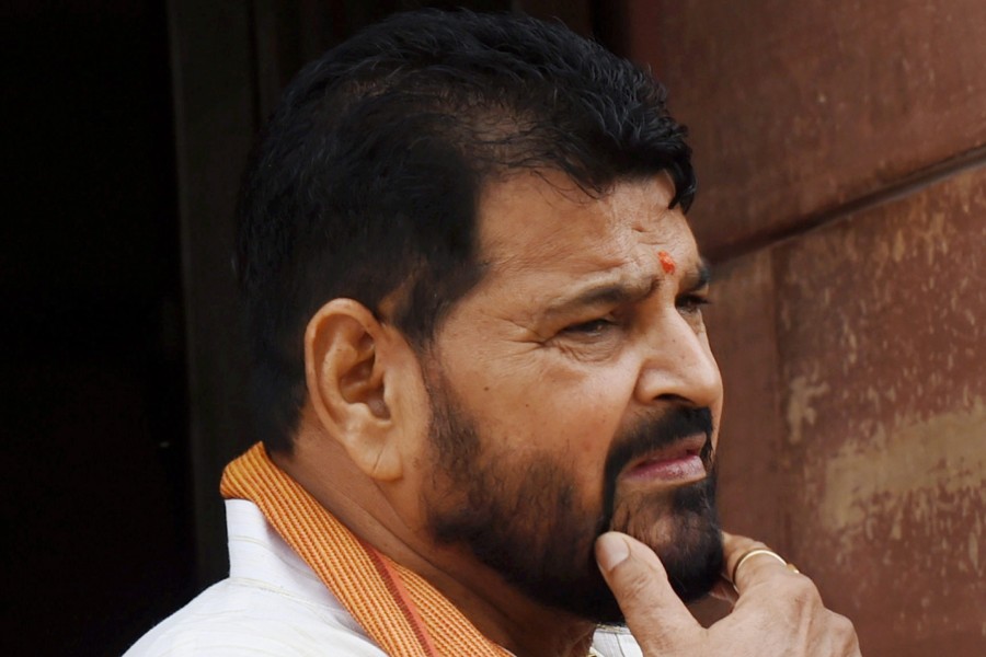 জাতীয় কুস্তি সংস্থার সভাপতি তথা বিজেপির সাংসদ ব্রিজভূষণ শরন সিংহ।