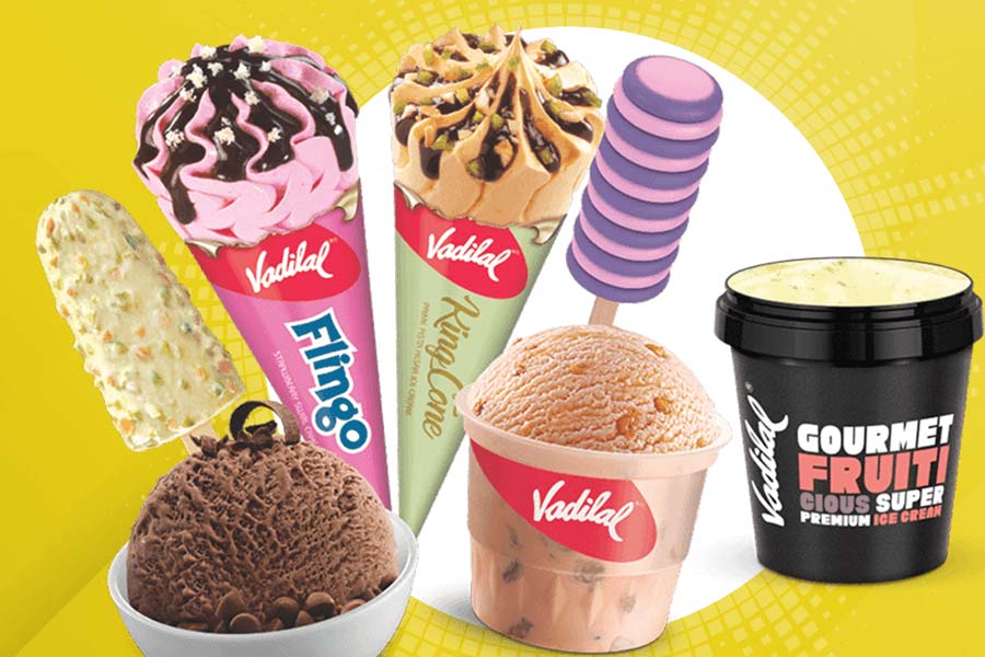 বর্তমানে এই সংস্থা ২০০টিরও বেশি বিভিন্ন স্বাদের আইসক্রিম তৈরি করে। ৪৯-এরও বেশি দেশে এই সংস্থার দোকান রয়েছে। ২০১৯-২০-র অর্থবর্ষে এই সংস্থার আয় হয়েছিল ৬৫০ কোটি। উল্লেখযোগ্য যে, ভাদিলাল বর্তমানে আমেরিকার সবচেয়ে বড় আইসক্রিম উৎপাদক সংস্থায় পরিণত হয়েছে।