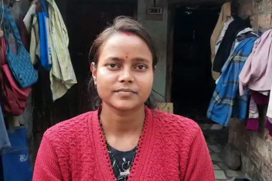 সৌভাগ্য দাসের স্ত্রী কাজল দাস।