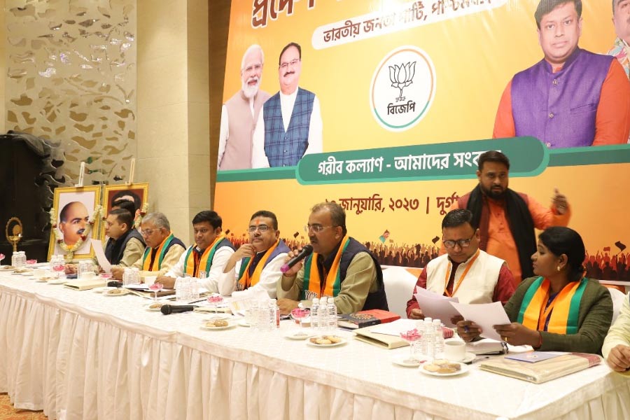 শুক্রবার ছিল রাজ্য পদাধিকারীদের বৈঠক।