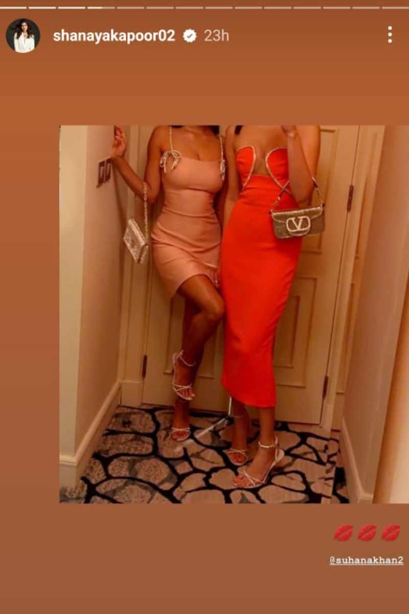 ইনস্টাগ্রামে নিজের স্টোরিতে এই ছবি পোস্ট করেন শানায়া।