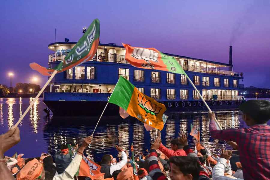BJP will recevie passenger of river cruise Ganga Vilas in West Bengal dgtl