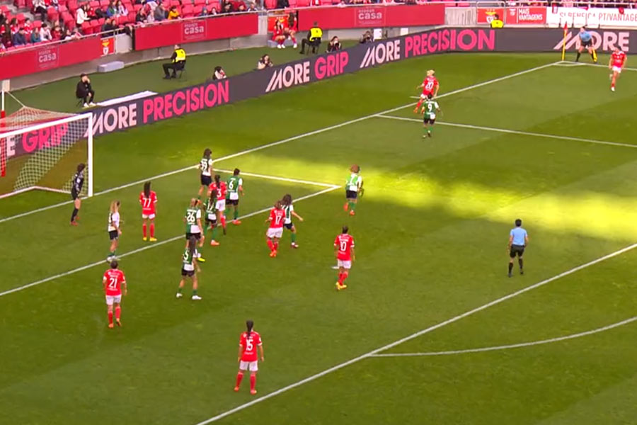 উইমেন্স কাপের শেষ আটের খেলায় সে দিন প্রথমার্ধের কিছু ক্ষণ বাকি ছিল। বেনফিকার মেয়েরা এগিয়েছিলেন ৩-০ গোলে। আচমকাই দর্শকদের দিকে মুখ করে সাদা কার্ড দেখিয়ে দিলেন রেফারি। টেলিভিশনের দর্শকেরা খানিকটা থতমত। মাঠের অন্য প্রান্তে বসা দর্শকরাও বুঝতে পারেননি, কী হল!