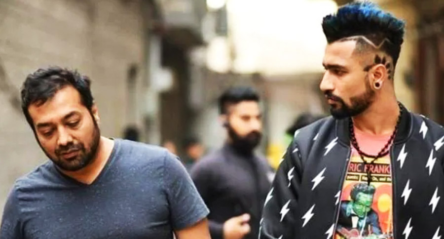 Photograph of Anurag Kashyap and Vicky Kaushal.
