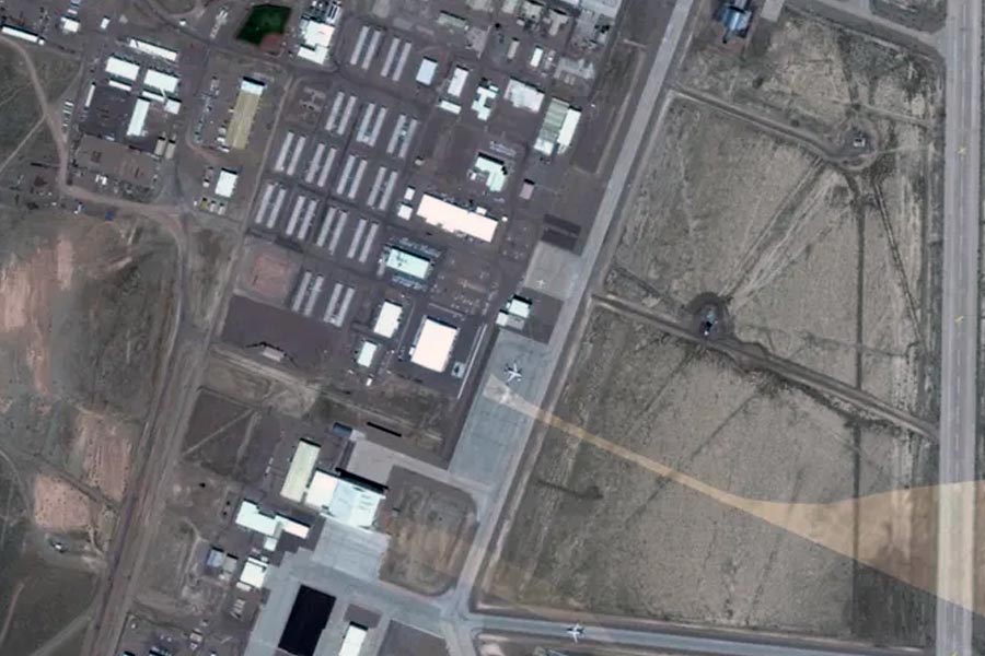 Satellite image of an Air base