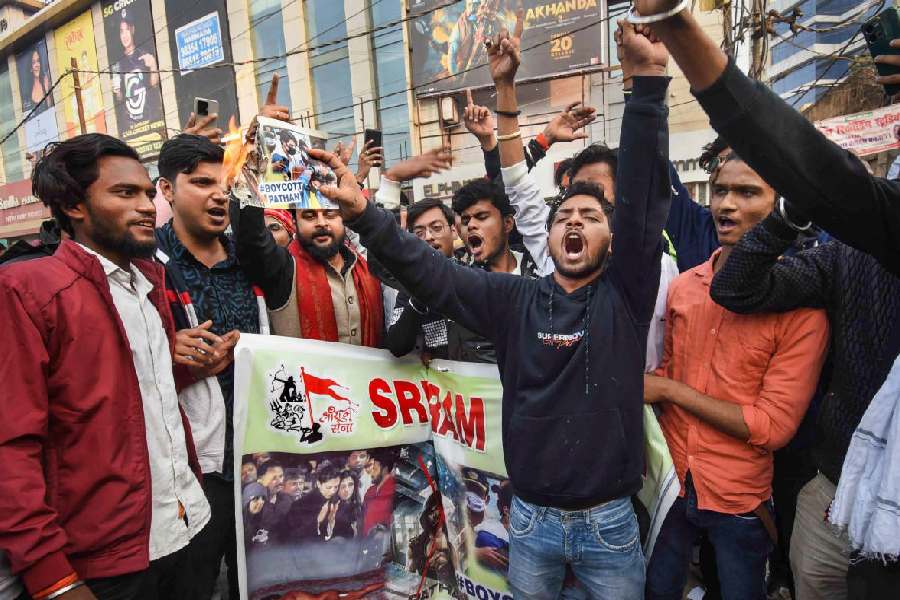 Protest against Pathaan movie.