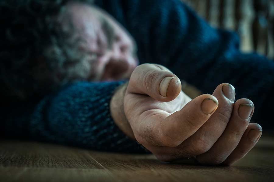 a representative photograph of dead body.