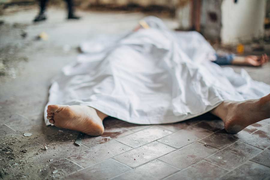 a representative photograph of dead body.