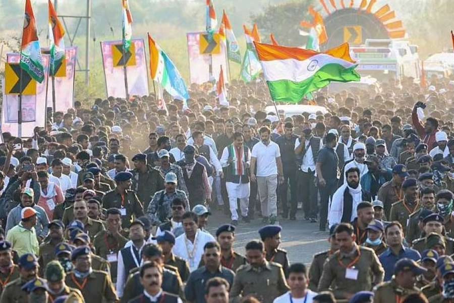Rahul Gandhi in Congress Bharat Jodo Yatra