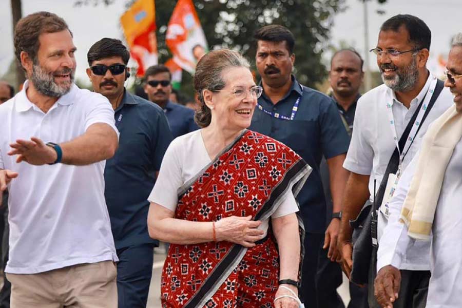 Sonia Gandhi in Congress Bharat Jodo Yatra