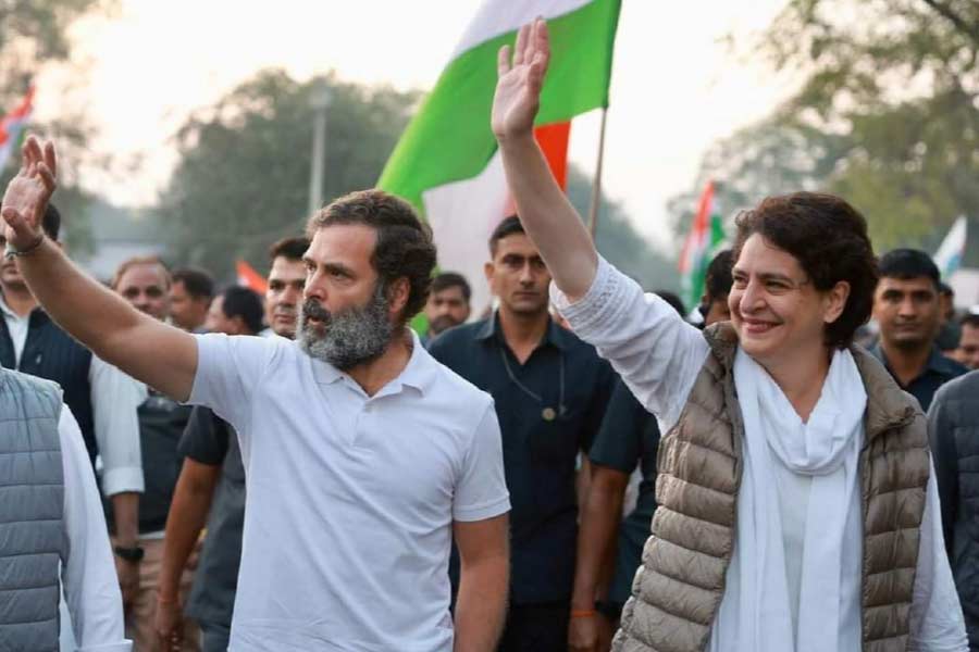 Rahul Gandhi and Priyanka Gandhi in Congress Bharat Jodo Yatra