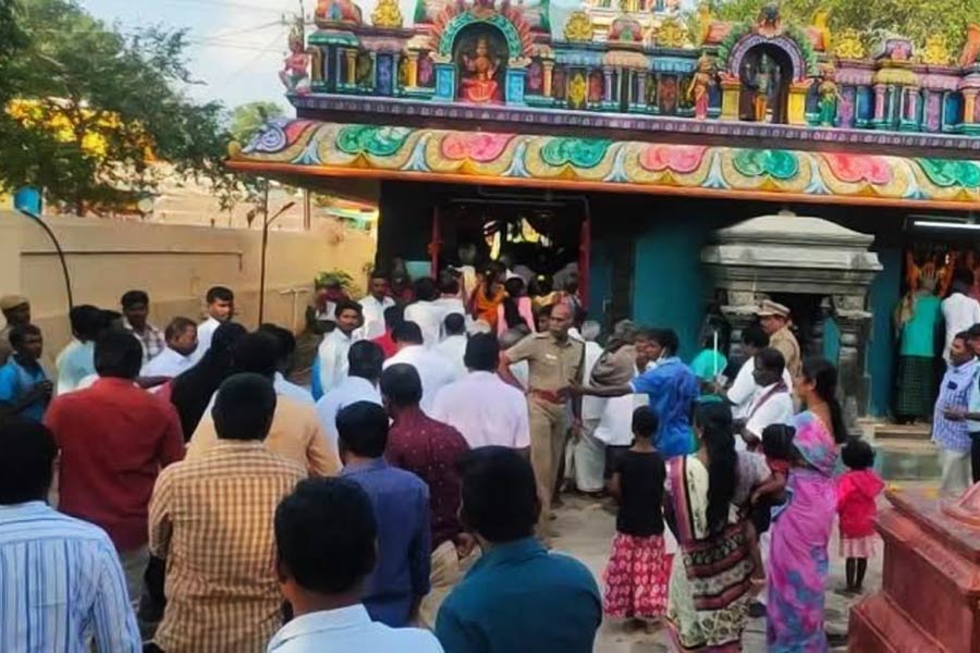 Nearly 300 men, women, and children belonging to Scheduled Caste entered Muthu Mariyamman Temple in Tamil Nadu.