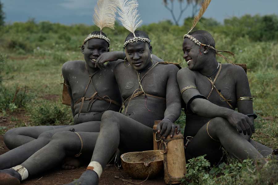 Male youths of Bodi Tribe