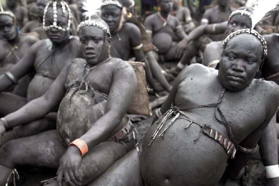 Bodi Tribe Males with paunch belly