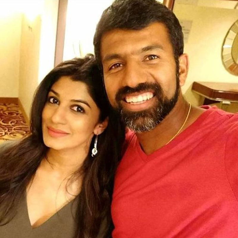 Picture of Rohan and Supriya Bopanna together