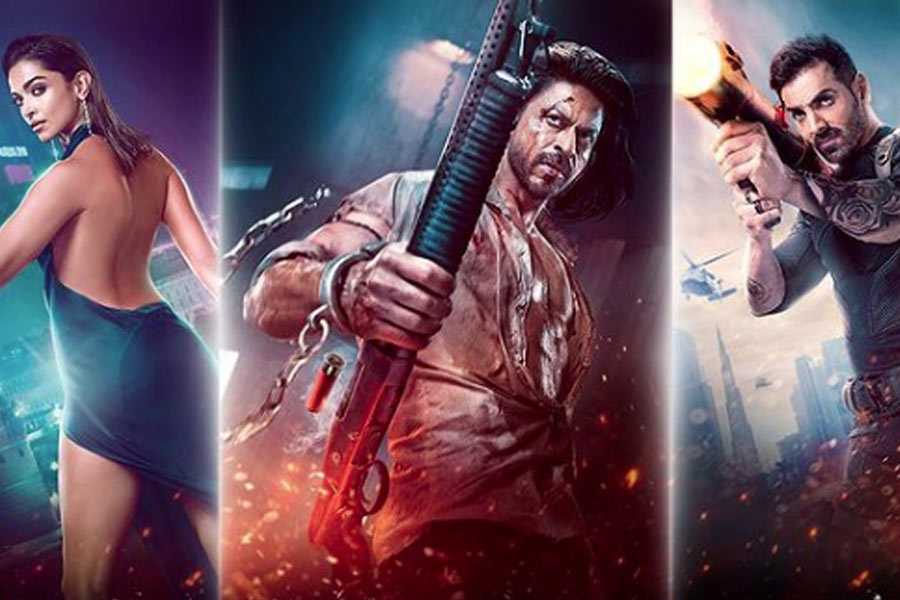 Shah Rukh Khan, Deepika Padukone and John Abraham