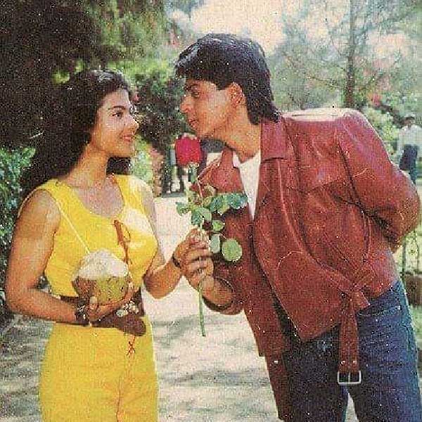 Shah Rukh Khan and Kajol in Baazigar movie