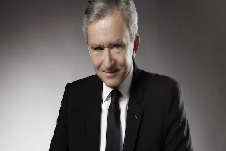 A photograph of French businessman Bernard Arnault.