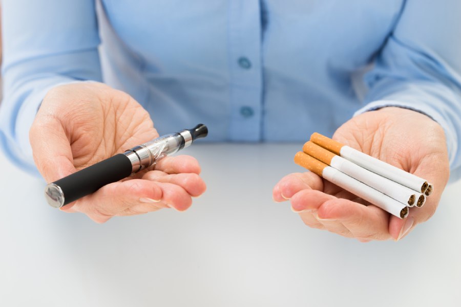 Picture of S E- cigarettes and cigarettes