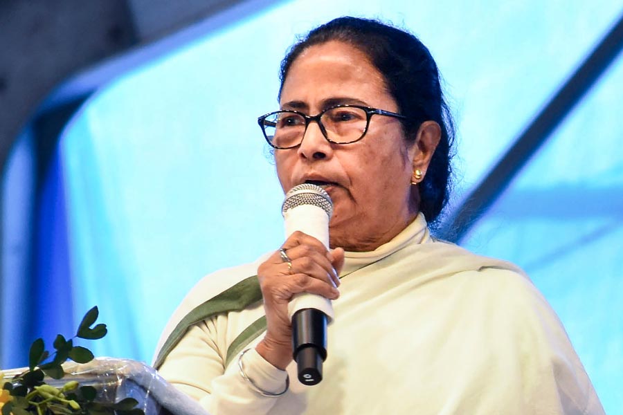 A Photograph of West Bengal Chief Minister Mamata Banerjee