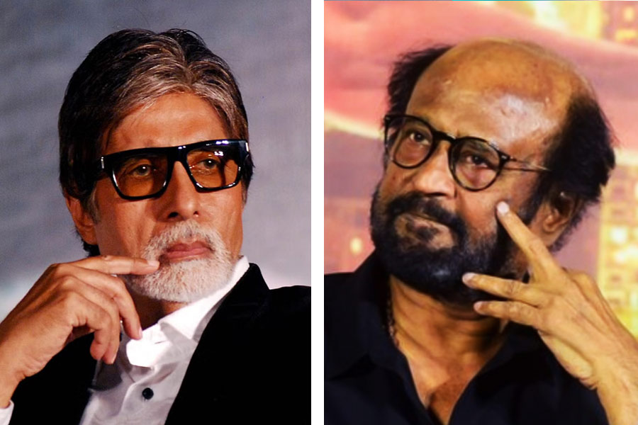 Picture Of two superstar rajinikanth and amitabh bachchan