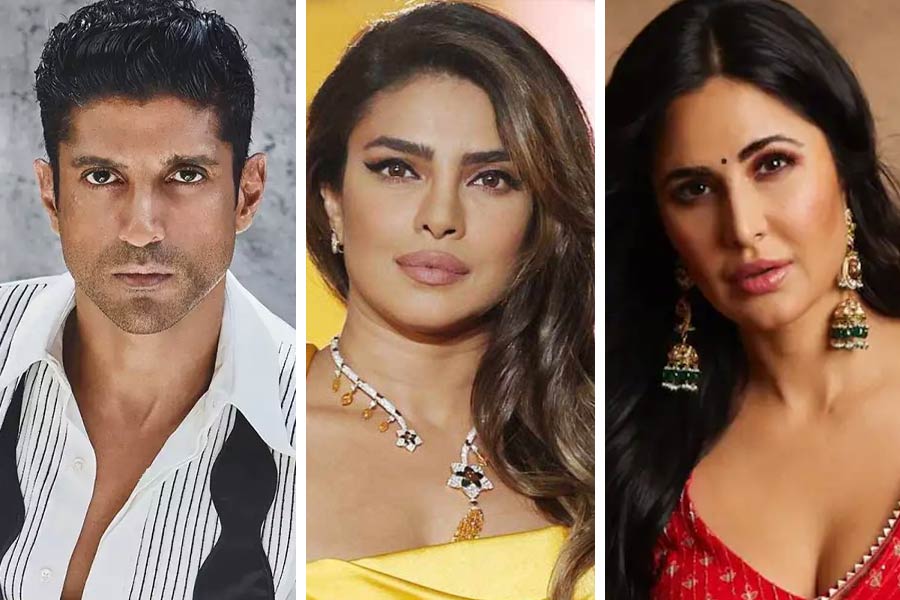 Farhan Akhtar, Priyanka Chopra Jonas, Katrina Kaif.