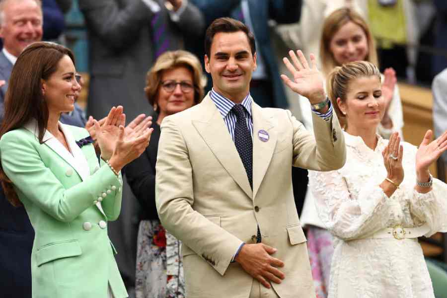 Roger Federer in wimbledon