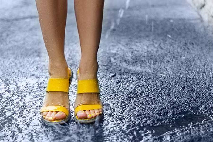 Image of Feet in monsoon 