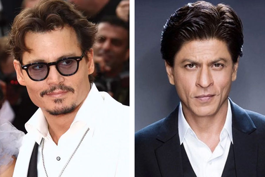 Image of Johnny Depp and Shah Rukh Khan