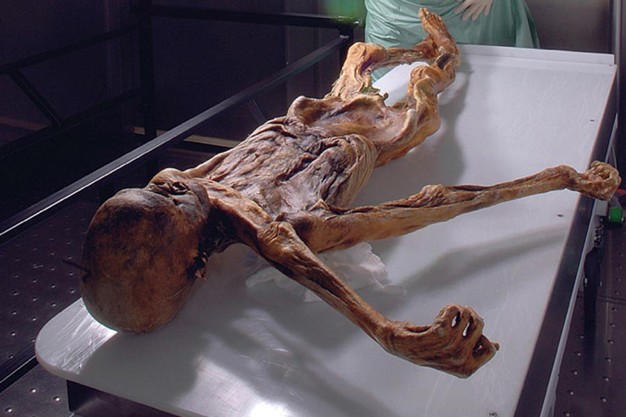 One of the oldest and cursed mummies Otzi the Iceman who mysteriously claimed many lives.