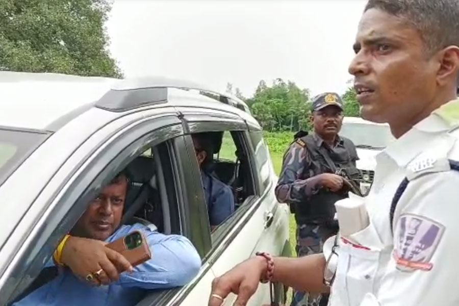 Police personel seeks help from BJP leader Sukanta Majumder