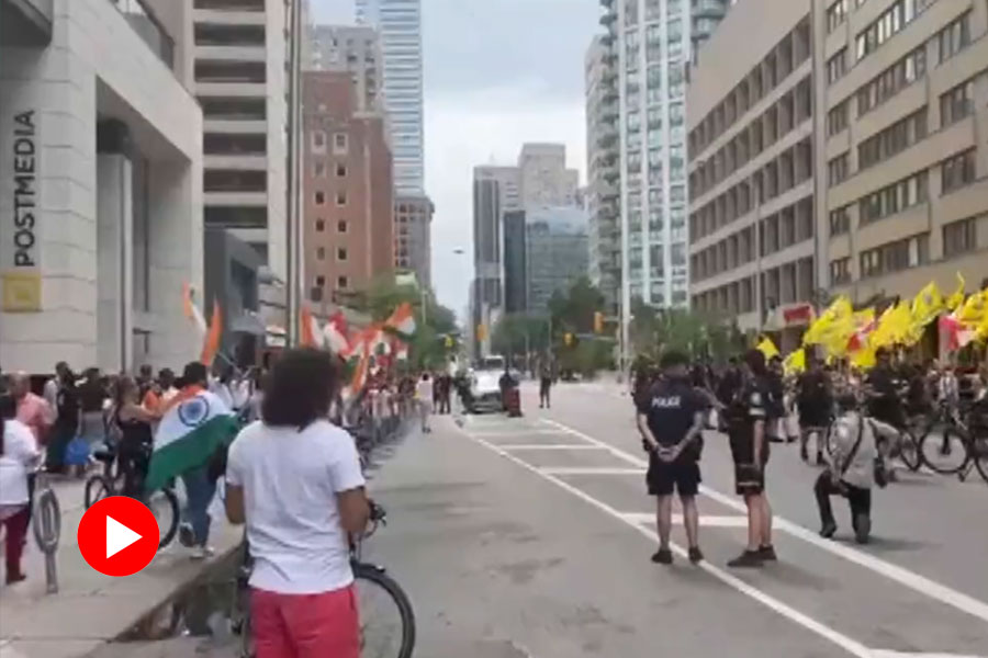 image of khalistani protest in canada
