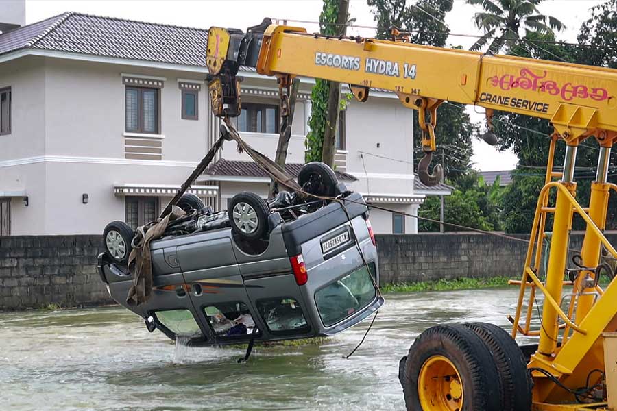 Heavy rain leaves Kerala waterlogged and claims 19 lives so far.