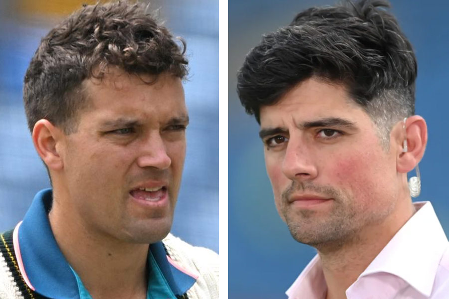 picture of Alex Carey and Alastair Cook