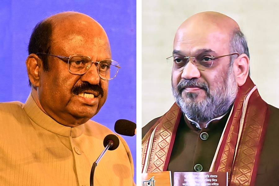 West Bengal Governor CV Ananda Bose and Union Home Minister Amit Shah.
