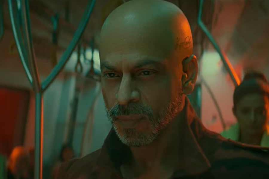 Shah Rukh Khan in Jawan.