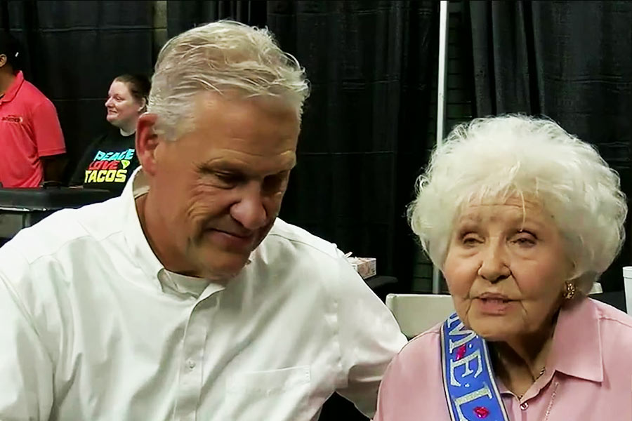 Image of Melba Mebane with his son