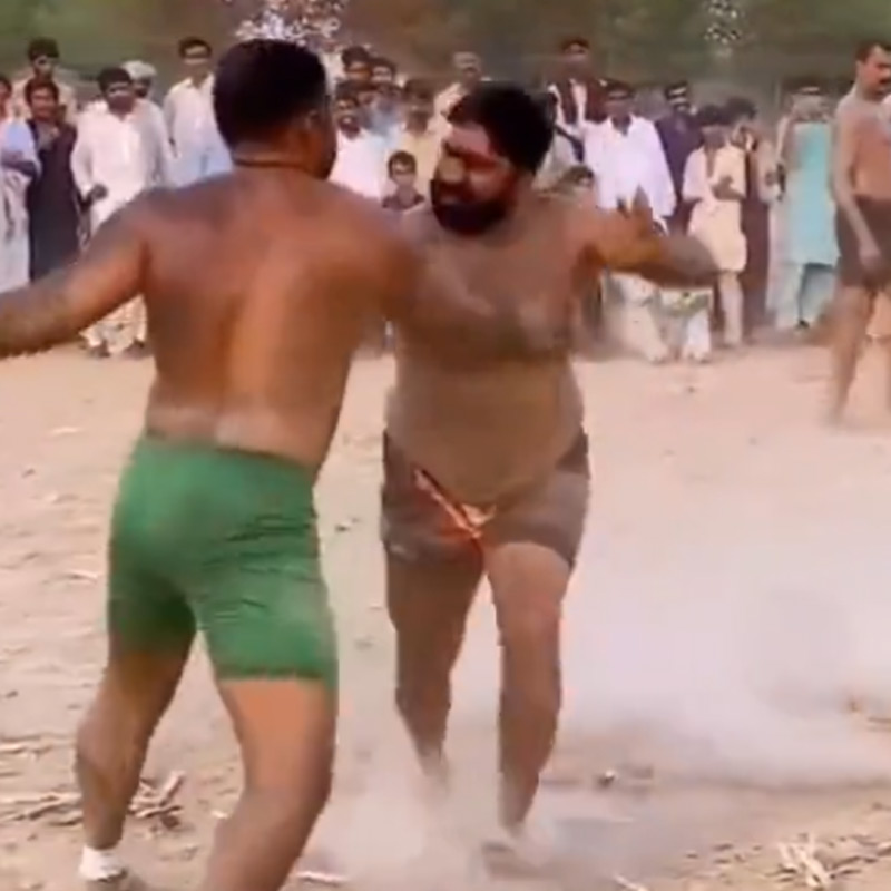 Viral video of Pakistan’s Slap Kabaddi that is gaining popularity in that country