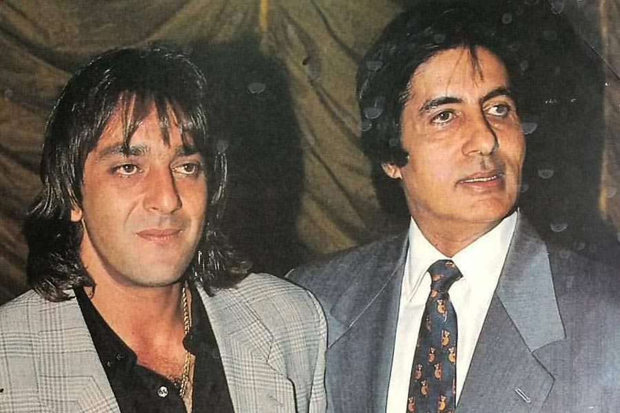 Sanjay Dutt and Amitabh Bachchan together