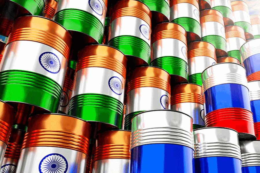 Despite record purchase discount in Russian oil for India plunges.