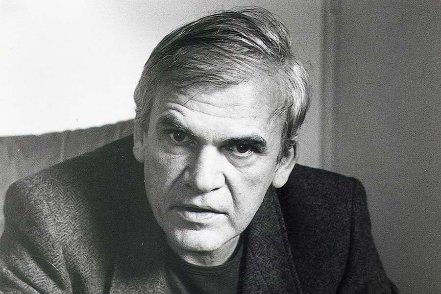Czech author Milan Kundera 